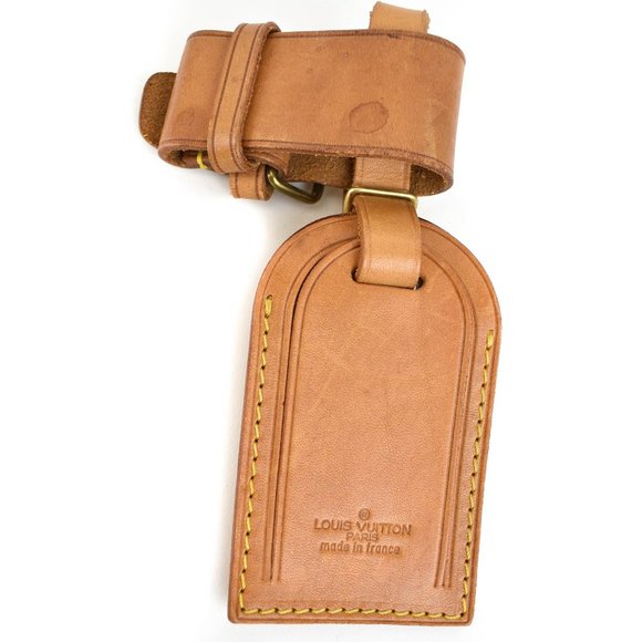 Louis Vuitton Accessories - LOUIS VUITTON: Tan, Vachetta Leather & Logo, Luggage Tag & Keepall Set (sg)
